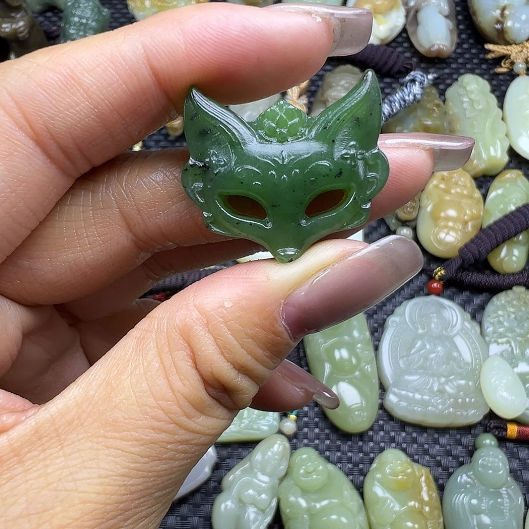和田玉未镶嵌吊坠(不含链)