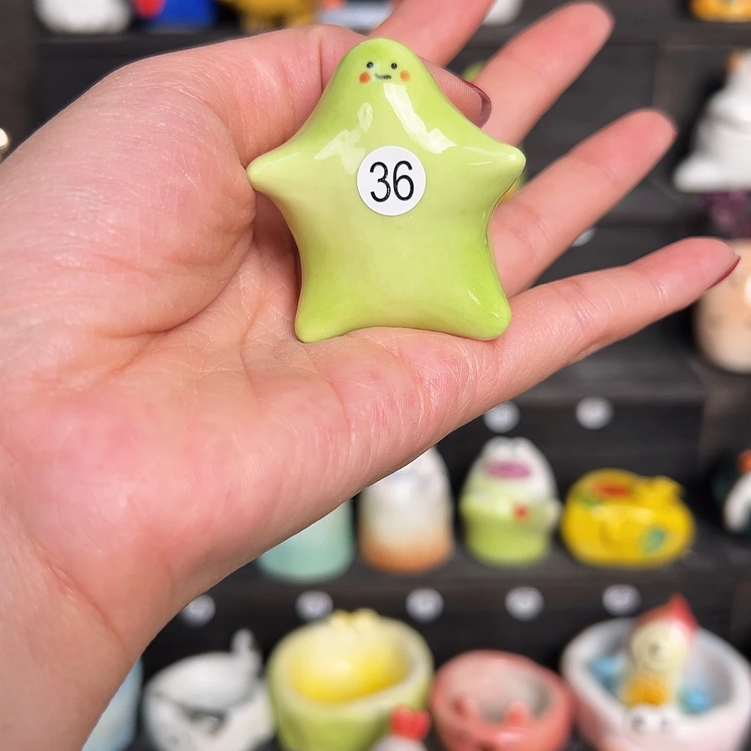 摆件手捏陶瓷，默认微瑕36