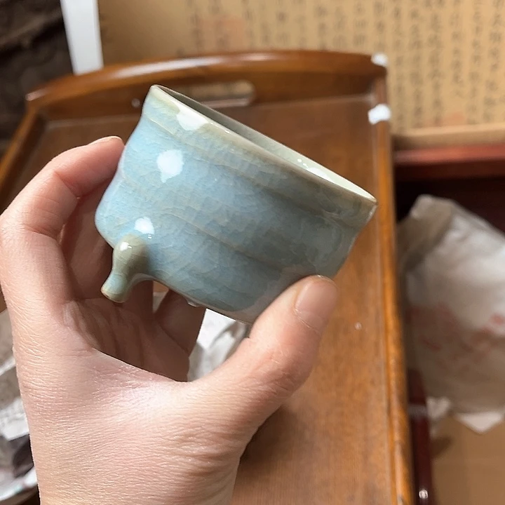 雕刻鹿角茶空间搭配空间摆件