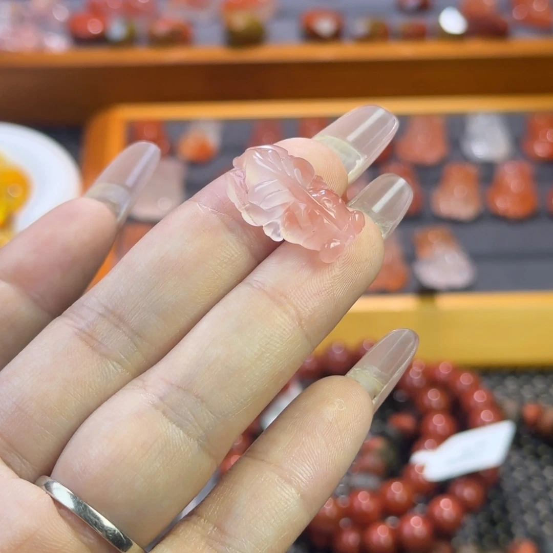 未镶嵌南红玛瑙珠宝半成品金鱼8