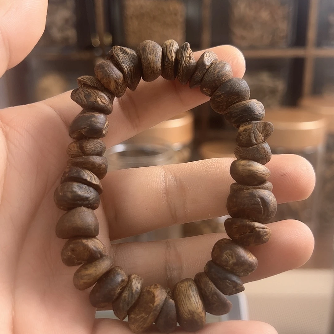 沉香手串树丁珠单圈