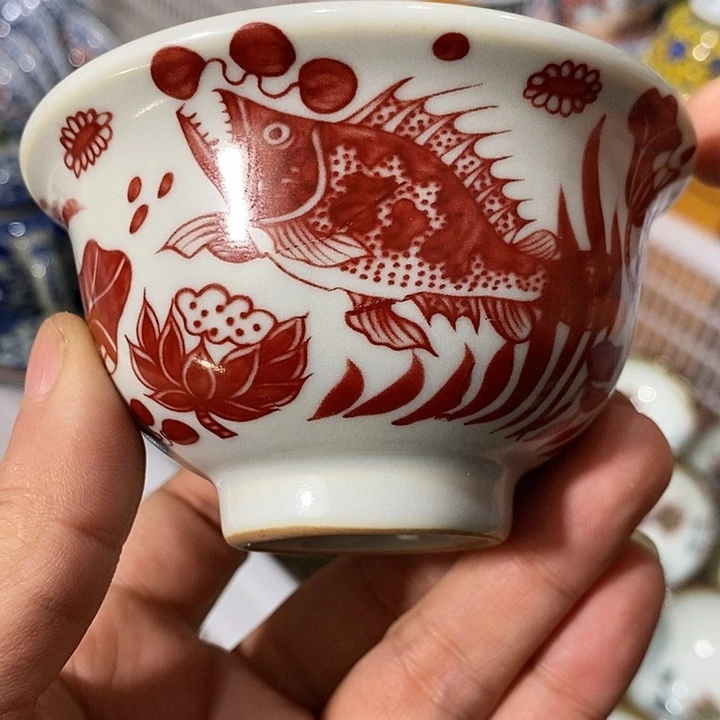 陶摆件景德镇陶瓷主人杯1233