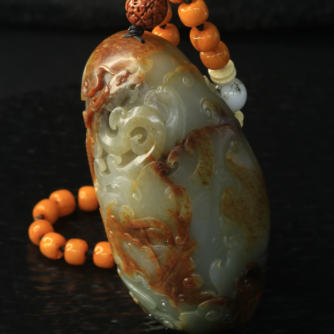 62和田玉手把件/100843保利厦门拍卖