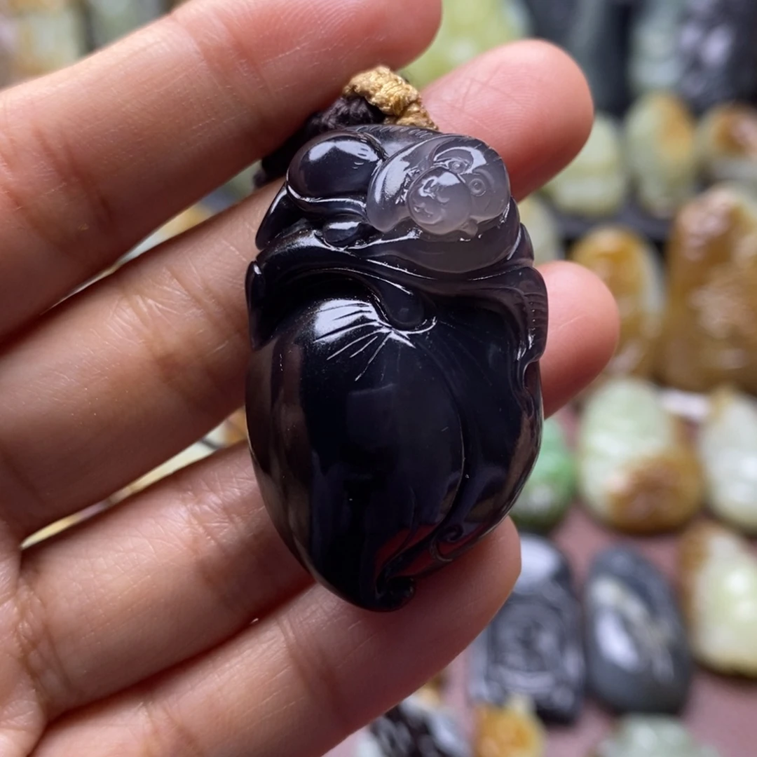 吊坠(不含链)未镶嵌和田玉（糖玉）