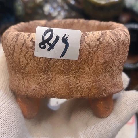 粗陶花盆手工花盆