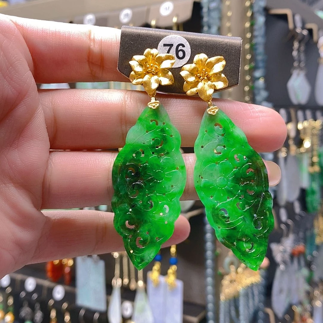 未镶嵌翡翠耳饰徐****学翡翠