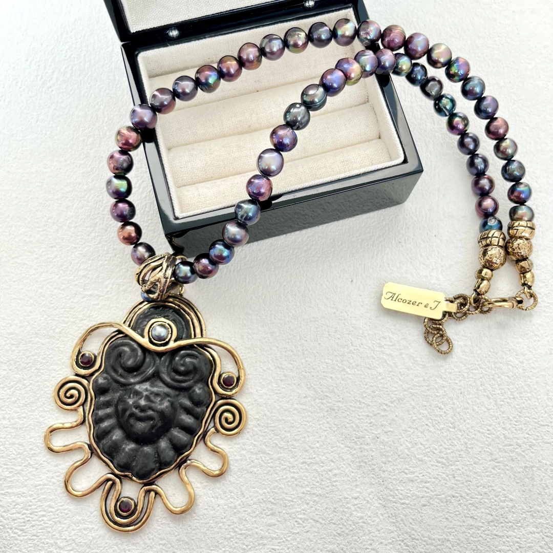 铜仿珍珠项链 「Lily中古」AJ项链NJ24