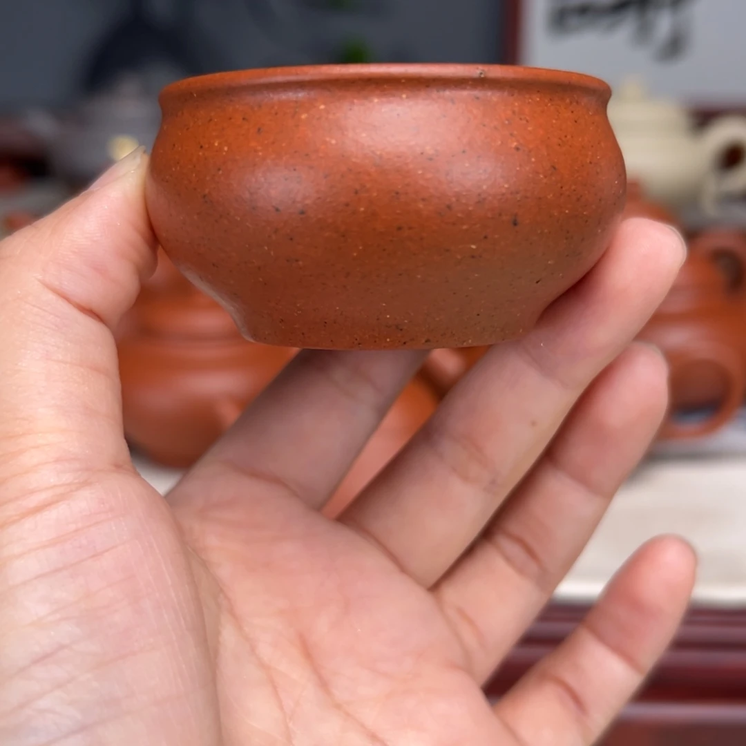 紫砂茶壶宝山红泥50