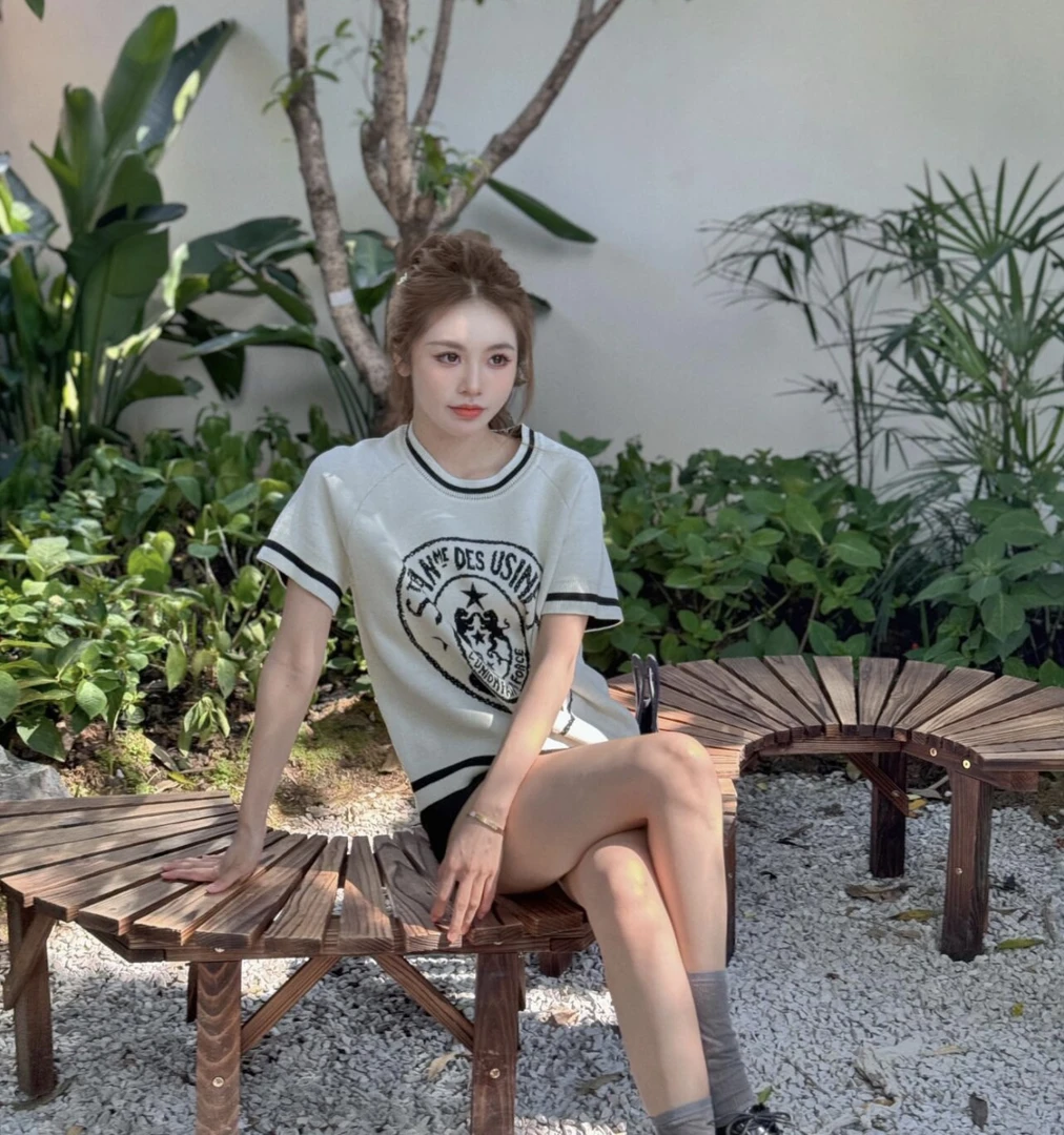 99新 DIOR/迪奥 米白色马海毛针织上衣 38码 GM002347