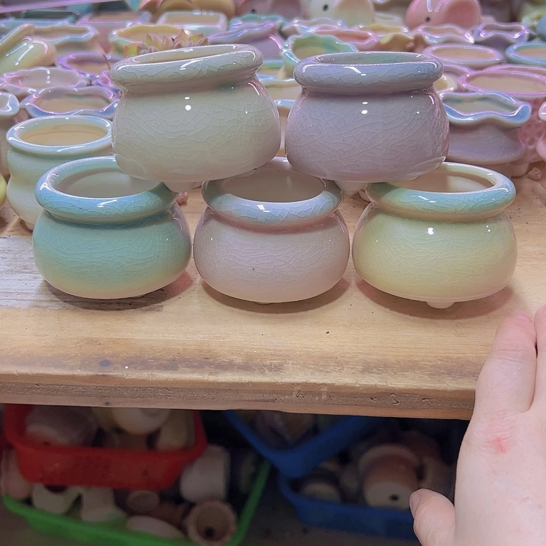 陶瓷花盆当场满12包邮