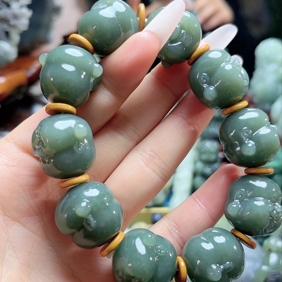 和田玉颈饰未镶嵌天**德