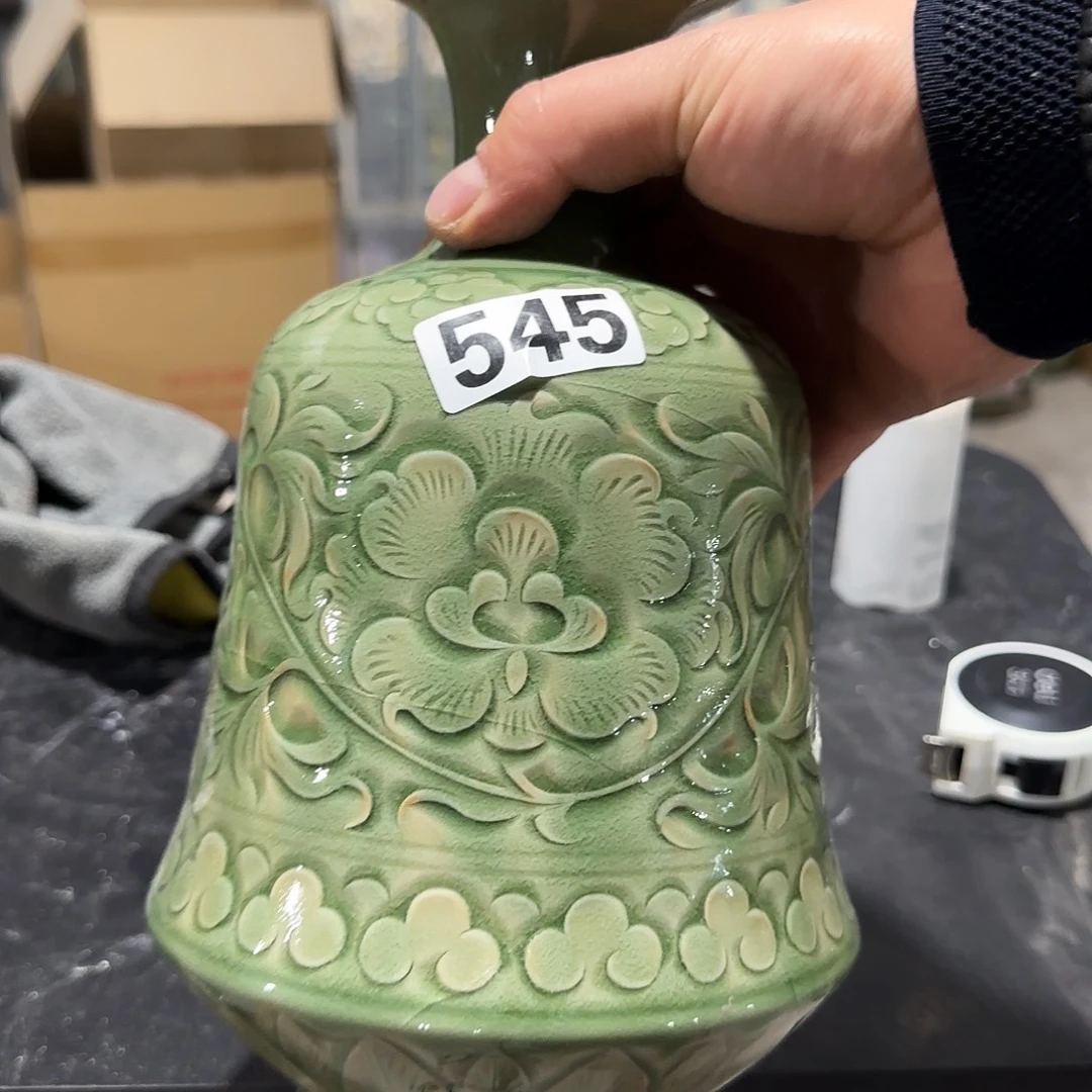 耀州窑手工瓶子瑕疵不保破损不退换