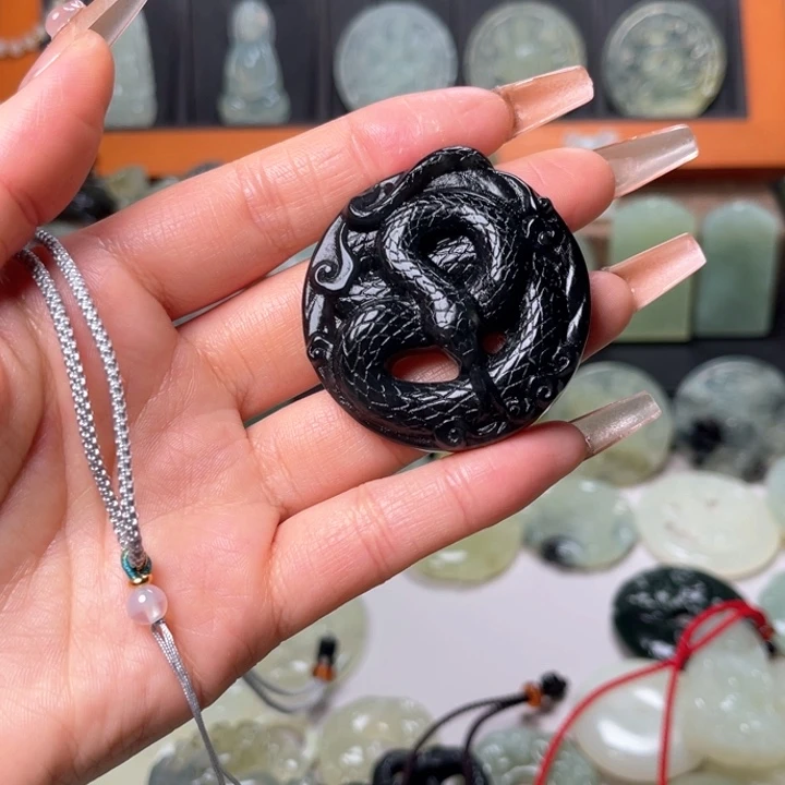 岫玉吊坠(赠链)未镶嵌赐