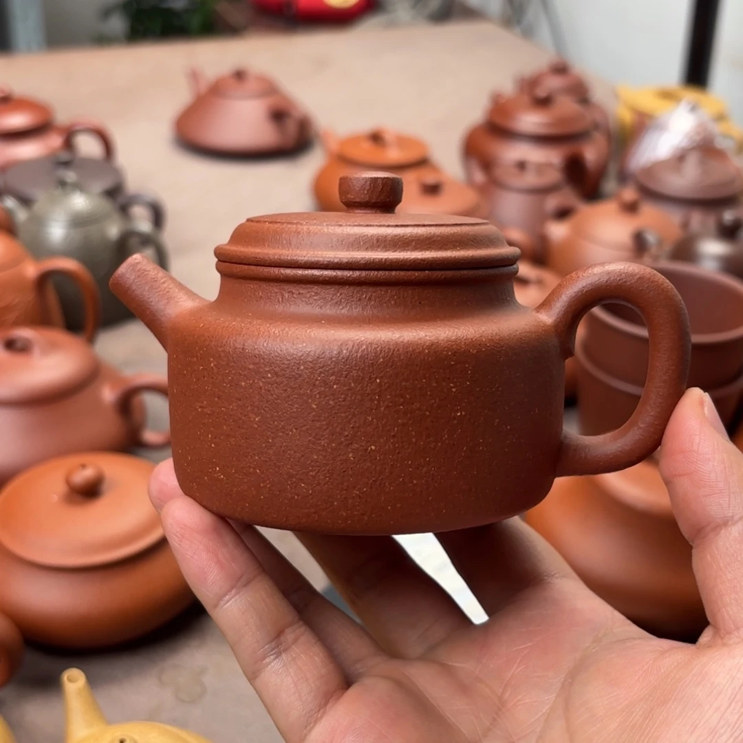 风***云紫砂茶壶挑纯红降坡