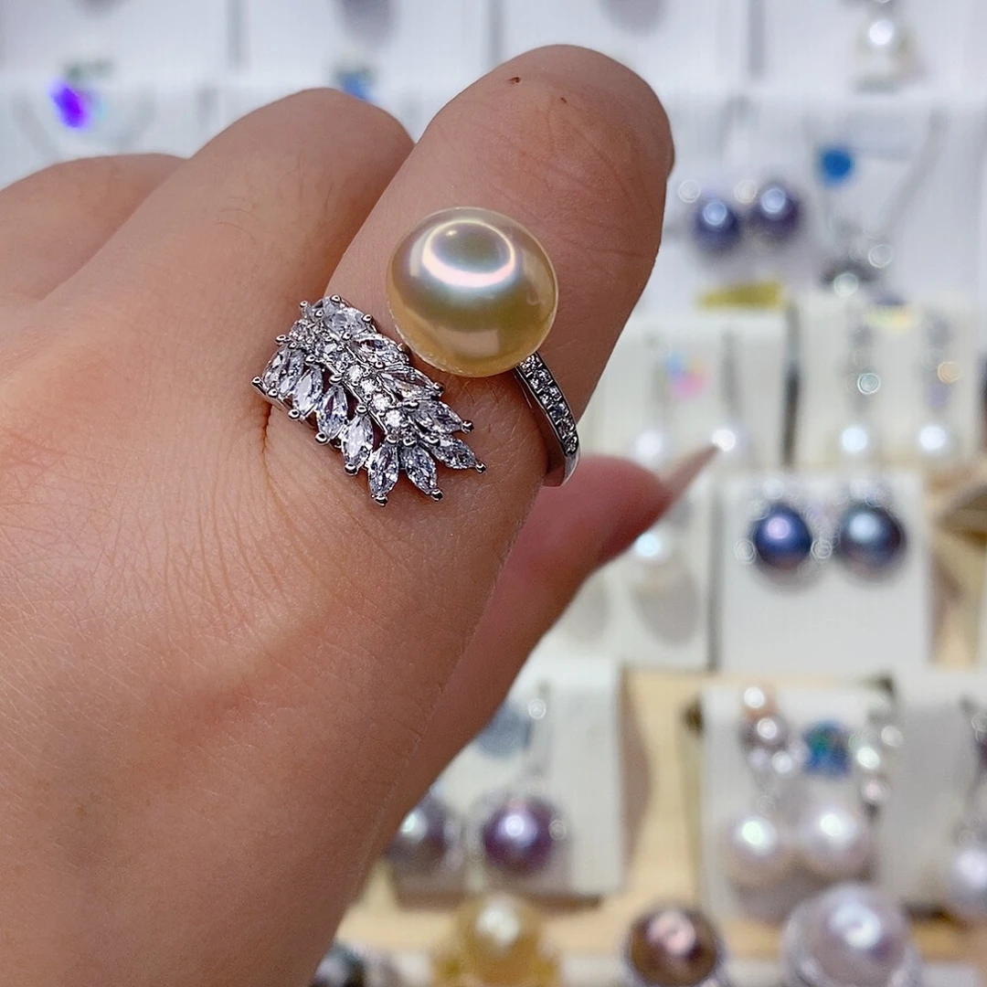 未镶嵌淡水珍珠戒指