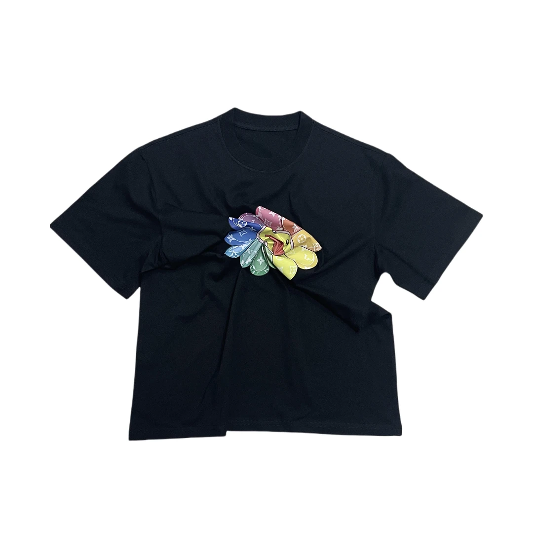 时尚百搭夏季卡通宽松短袖T恤22528