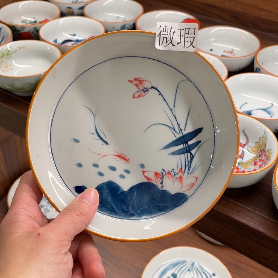 有瑕釉下彩纯手绘