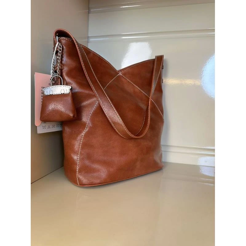 2024新款时尚简约风通勤百搭包LTBB-FH-6116棕色