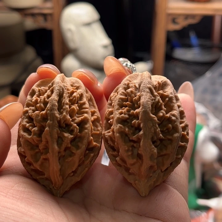 文玩核桃把件楸大胖75