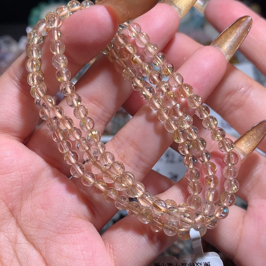 未镶嵌手链水晶毕业冰体板钛金发多圈