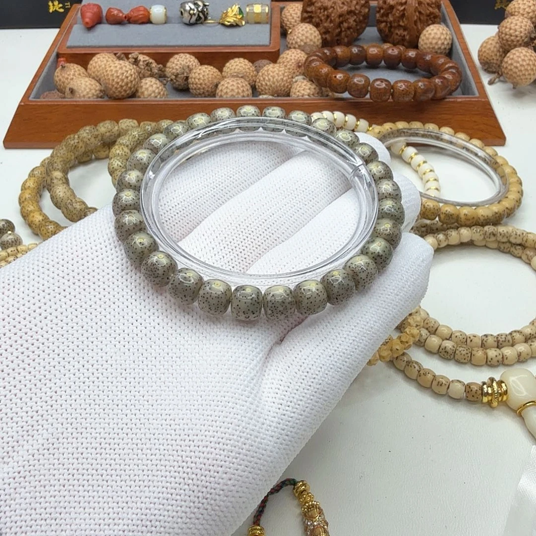 星月菩提手串2钻石糯冰大眼睛8左右单圈