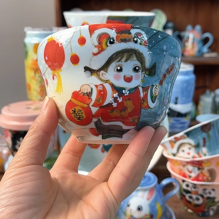 陶景德镇釉下手绘陶瓷