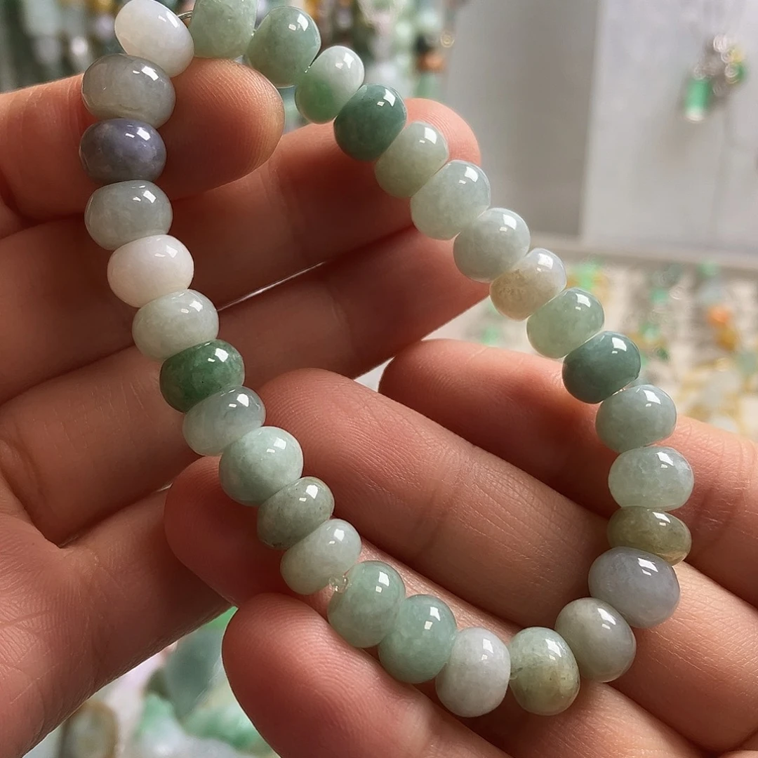 翡翠未镶嵌颈饰39手串