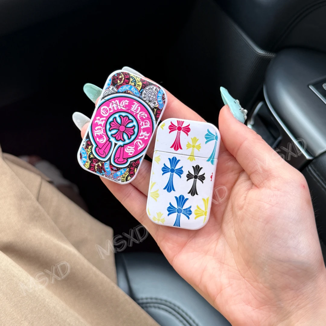 小巧便携克罗心防风打火机ins高颜值创意十字架定制送男女友礼物