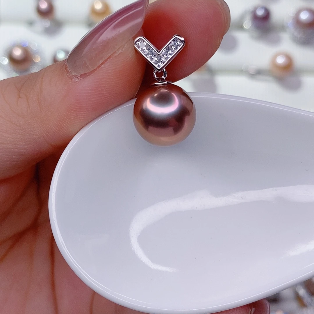 吊坠(赠链)银S925镶嵌淡水珍珠