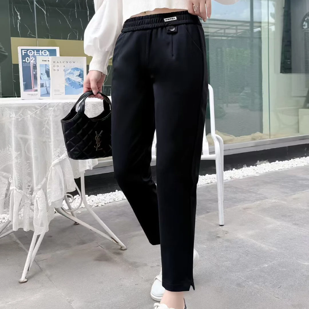 3303秋款西装面料修身小脚裤(九分)