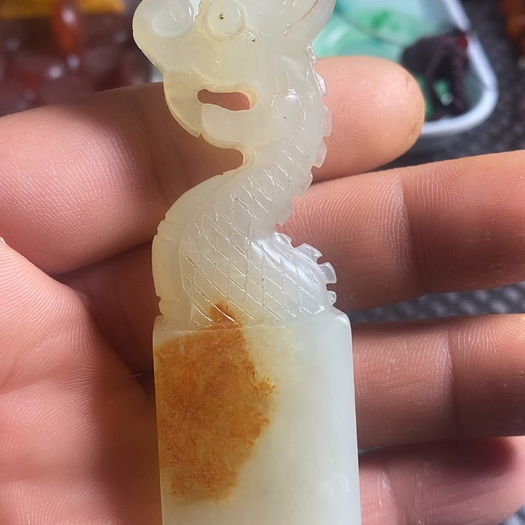 蛇纹石玉合金颈饰