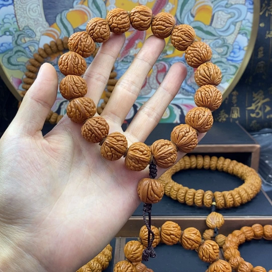 桃核手串龙纹桃核荔枝