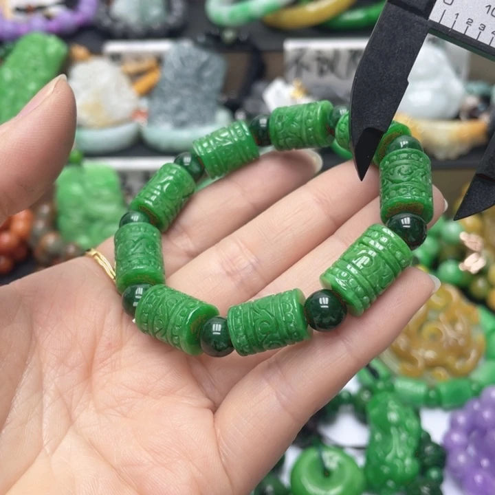 翡翠未镶嵌手链手链39