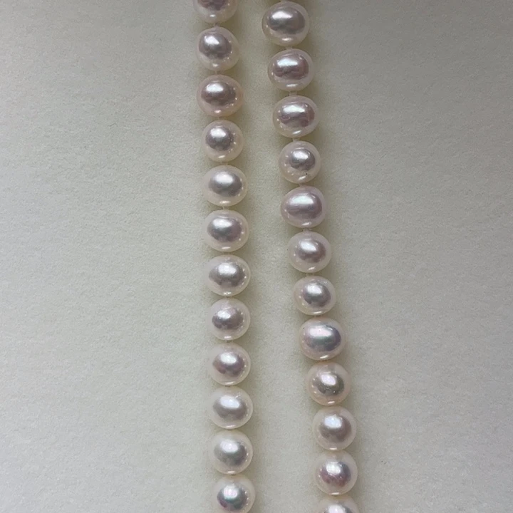 淡水珍珠未镶嵌颈饰卡8➕极光冷白