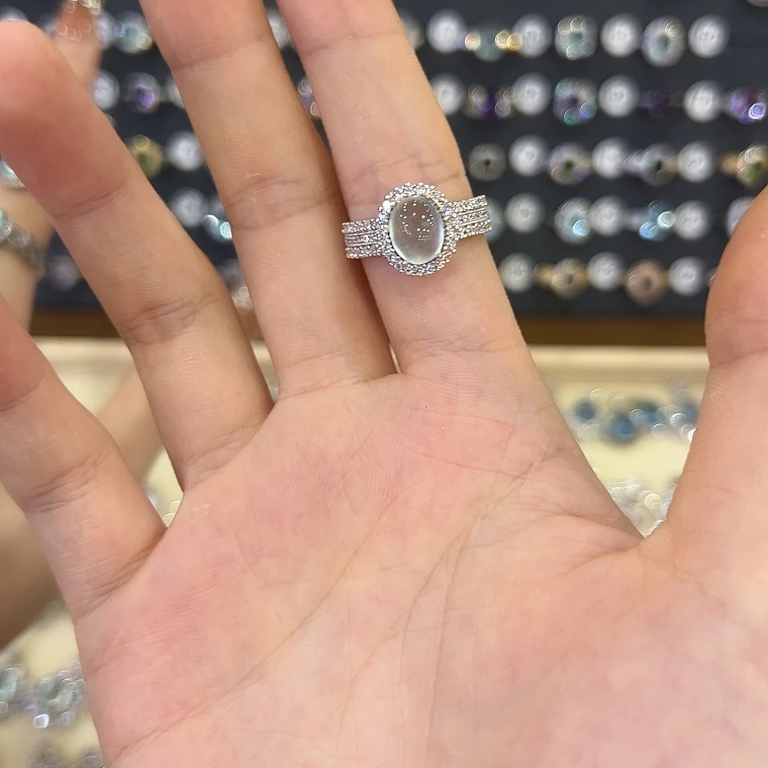 蛇纹石玉银S925镶嵌饰品加****