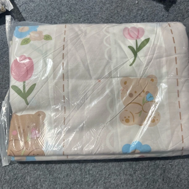 郁金花小熊全棉斜纹被套（200*230）