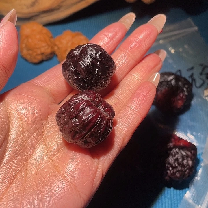 文玩核桃吊坠黄*小手捻