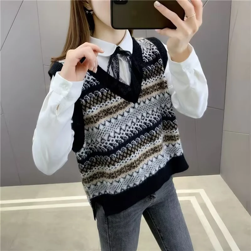 【直播间下单】春秋时尚百搭女装上衣针织衫孤品休闲样衣马甲