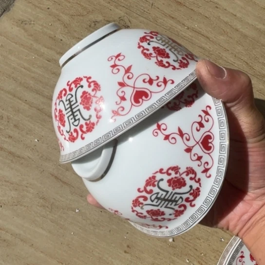 瓷片陶瓷5英寸2个高岭土