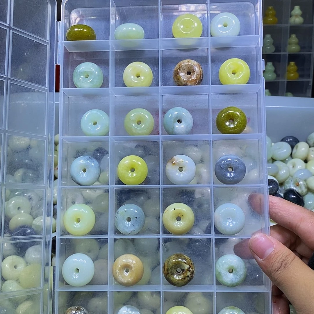 合金蛇纹石玉珠宝半成品339