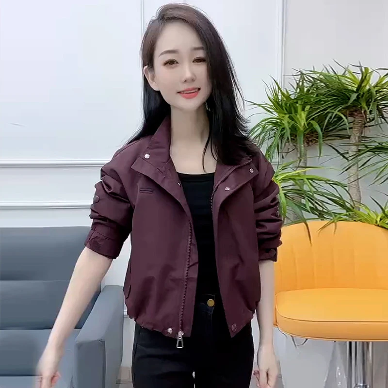 2025新款夹克女春季通勤常规短外套秋季春秋洋气韩版休闲上衣