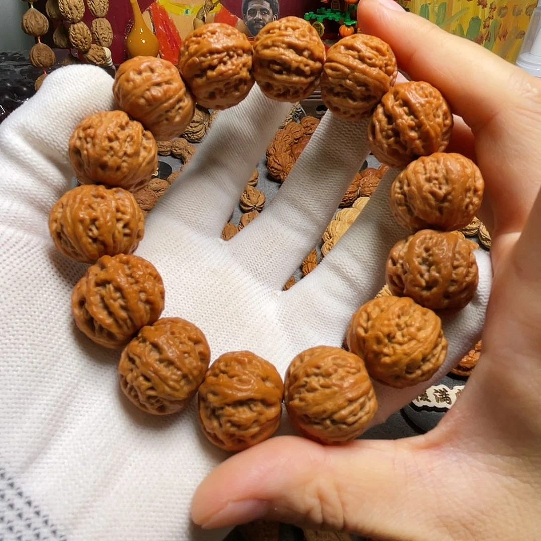 核桃磨盘珊瑚纹手持88