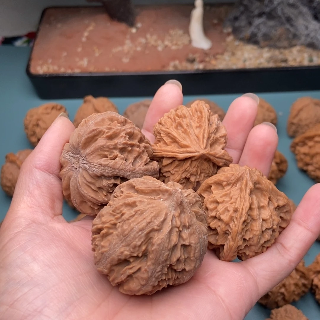 9***7文玩核桃把件霸王龙三棱25