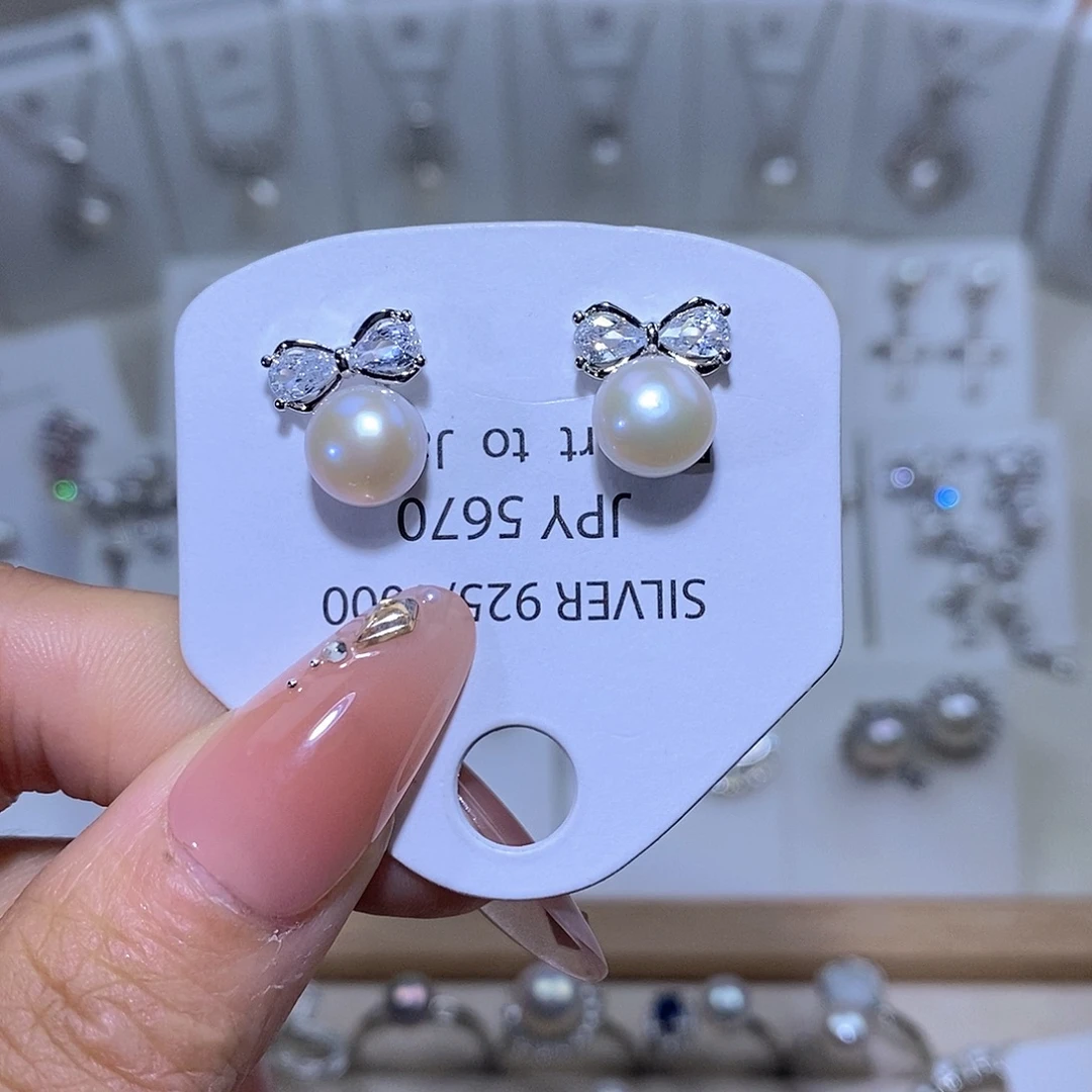 未镶嵌耳饰淡水珍珠