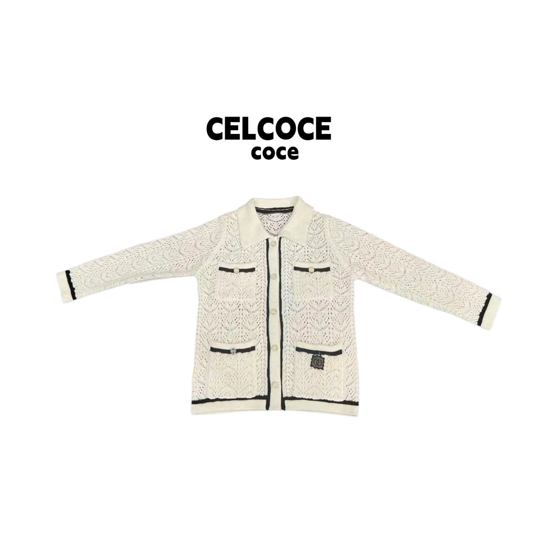 CELCOCE-A93-针织T女小香风减龄领高端南油气质上衣女-预