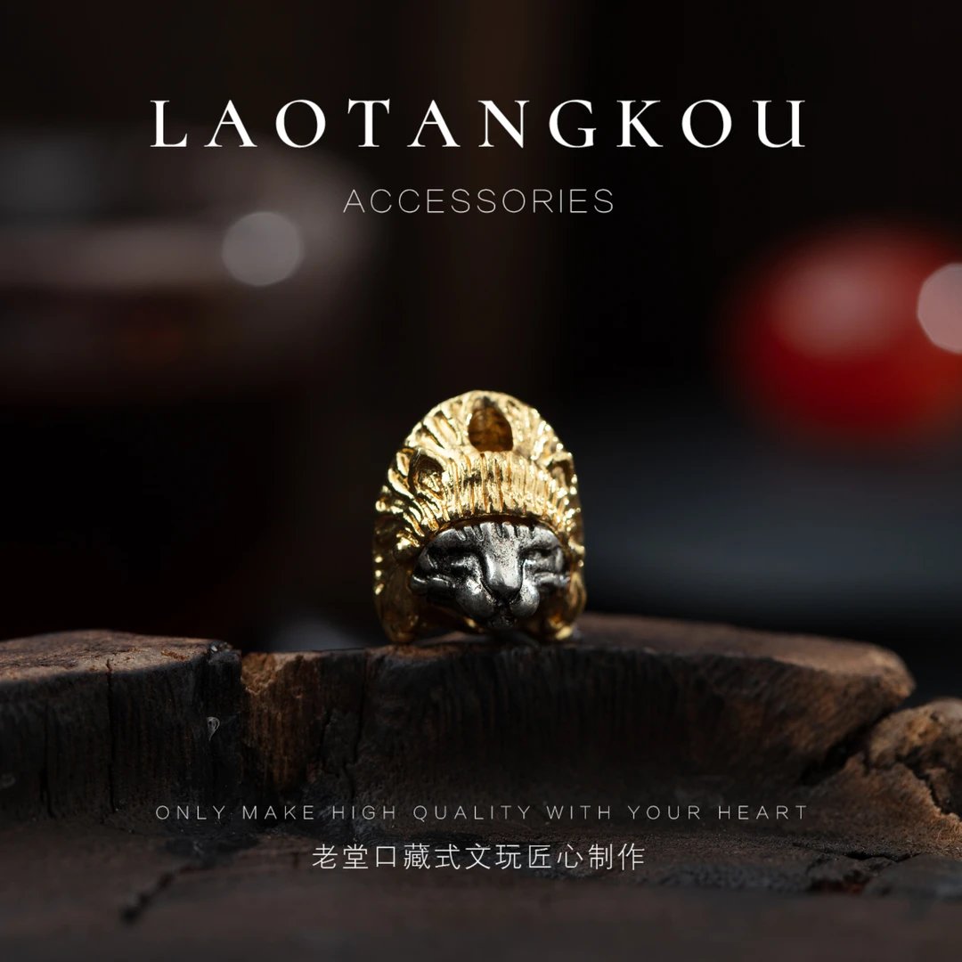 106铜印第安猫背云配饰12mm