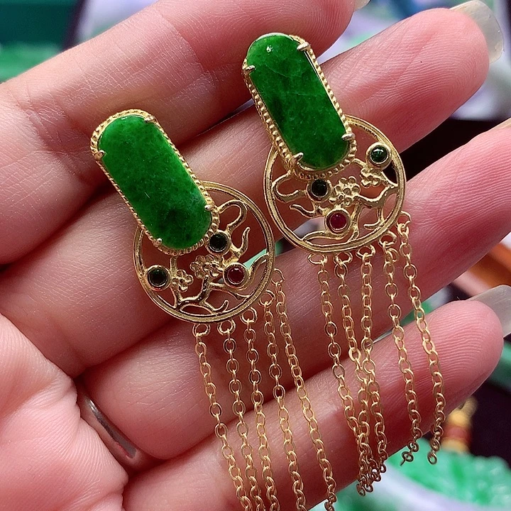 颈饰银S925镶嵌翡翠翡翠