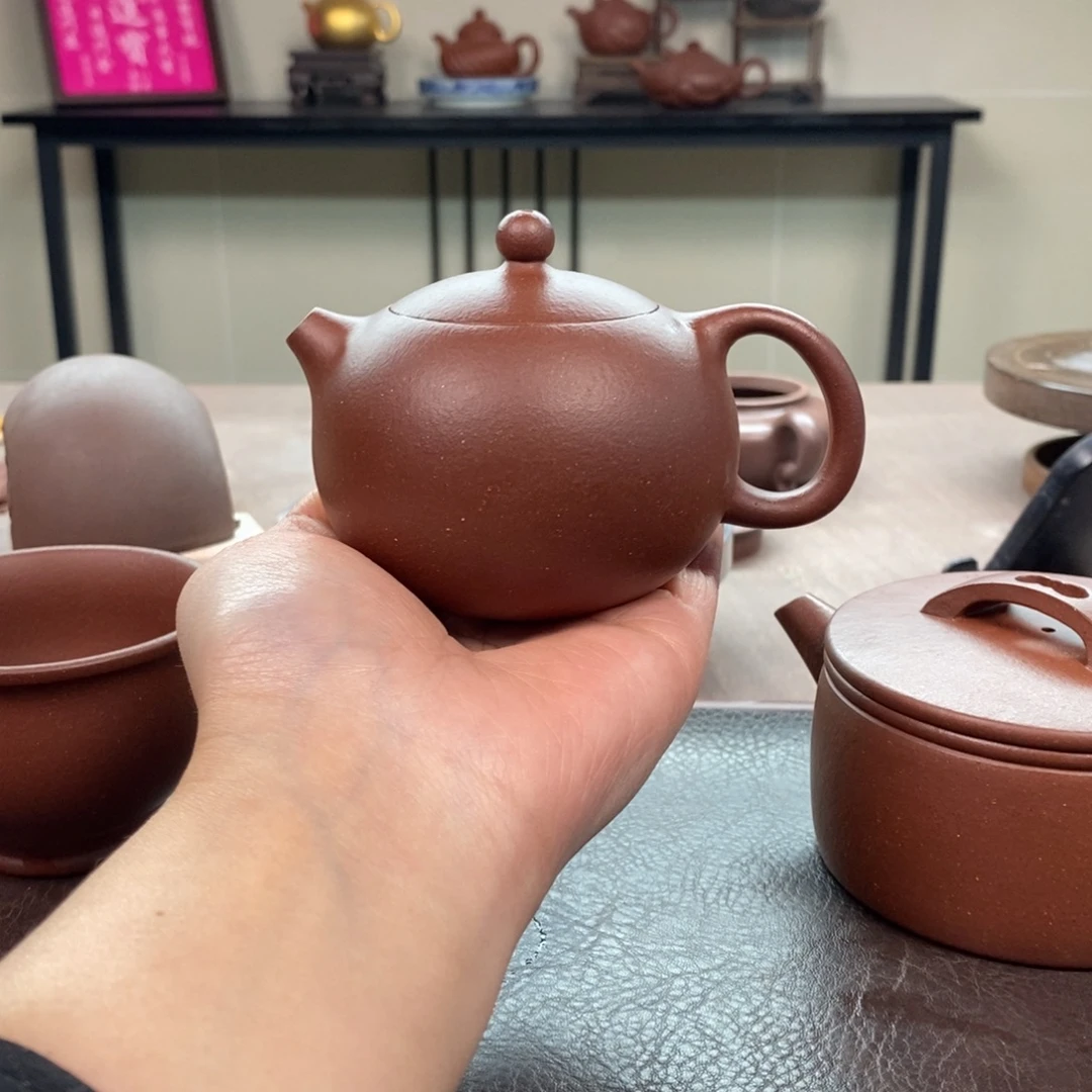 紫砂茶壶底槽清西施200cc全手➕底槽清杯子