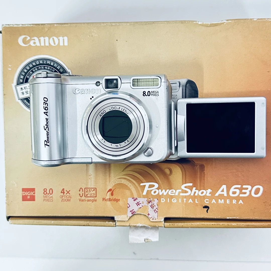 9新 Canon/佳能 a630原盒翻转屏幕可自拍人像闭眼入五号电池自备