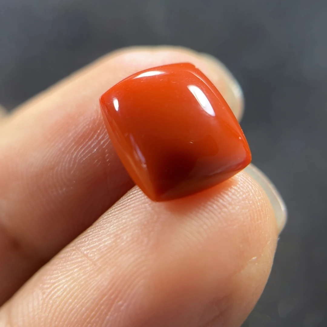 未镶嵌东山大水沟满色肉精品戒面南红玛瑙戒面